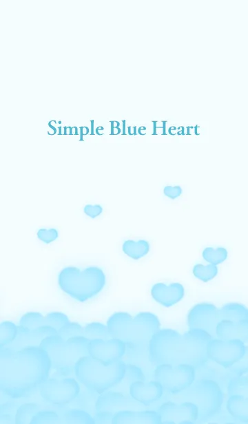 [LINE着せ替え] ~Simple Blue Heart~の画像1
