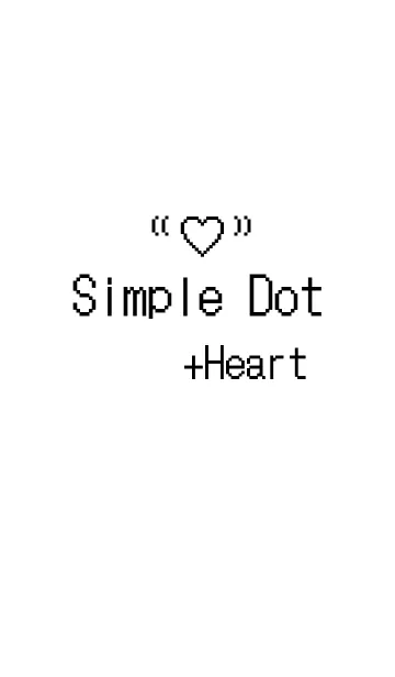 [LINE着せ替え] Simple Dot +Heart.の画像1