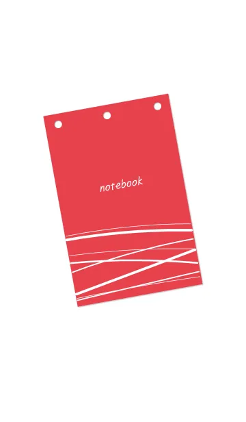 [LINE着せ替え] ノート/赤いの画像1