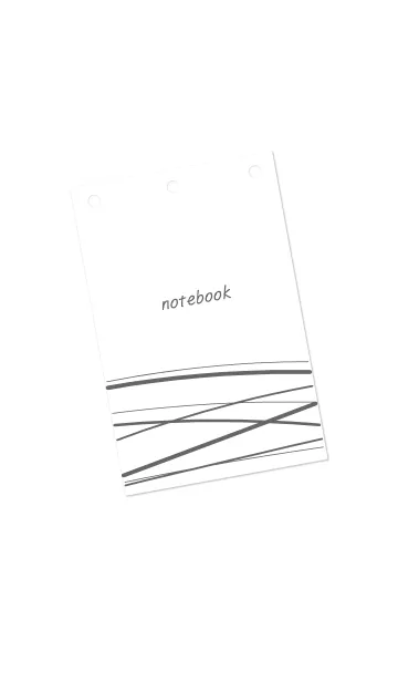 [LINE着せ替え] ノート/白いの画像1