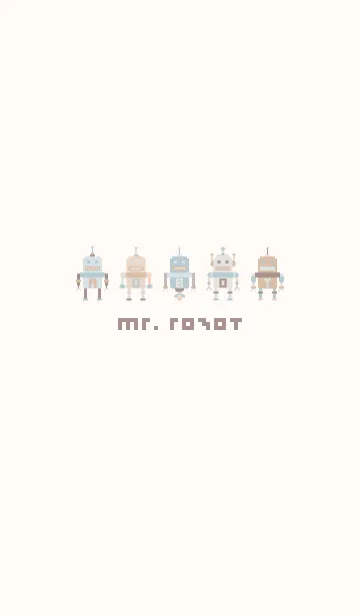[LINE着せ替え] MR. ROBOT (BROWN 2)の画像1
