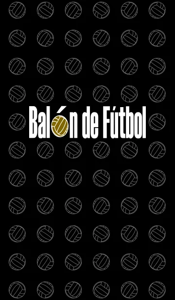 Balon de Futbol <Black>のLINE着せ替え