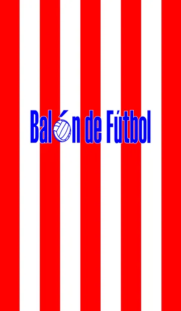 [LINE着せ替え] Balon de Futbol <White/Red>の画像1
