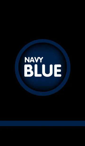 [LINE着せ替え] navy blue in Black(jp)の画像1
