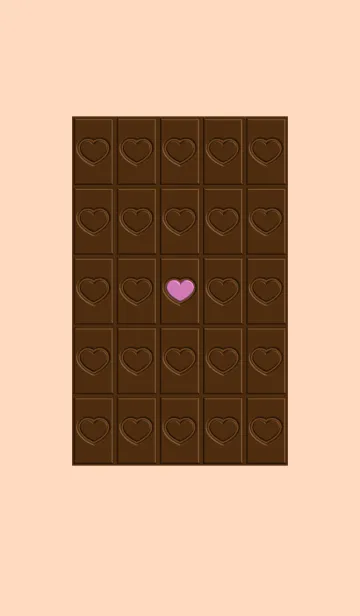[LINE着せ替え] ハートチョコレートの画像1