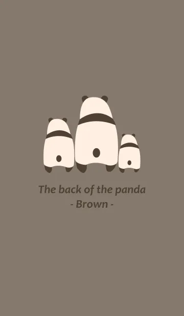The back of panda -Brown-の着せ替えメイン画像
