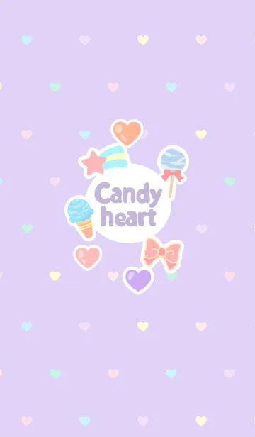[LINE着せ替え] Candy heart ！の画像1