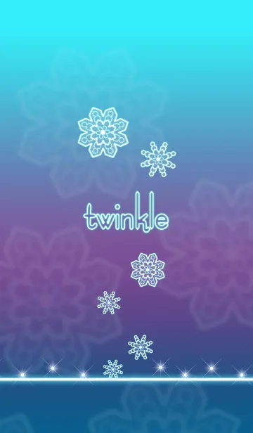 [LINE着せ替え] twinkle【光る雪】の画像1