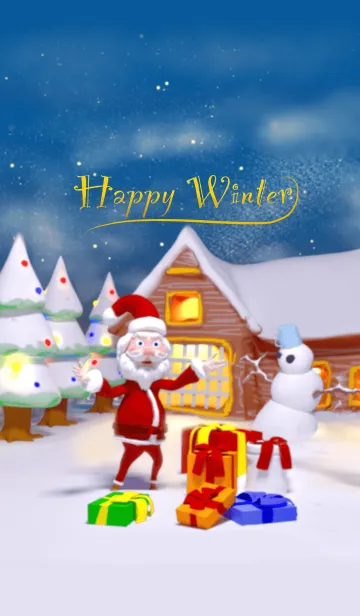 [LINE着せ替え] Happy winterの画像1