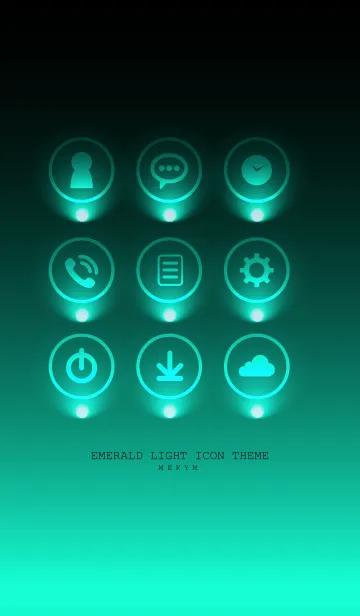 [LINE着せ替え] EMERALD LIGHT ICON THEMEの画像1