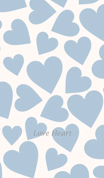 [LINE着せ替え] Love Heart -NATURAL BLUE-の画像1