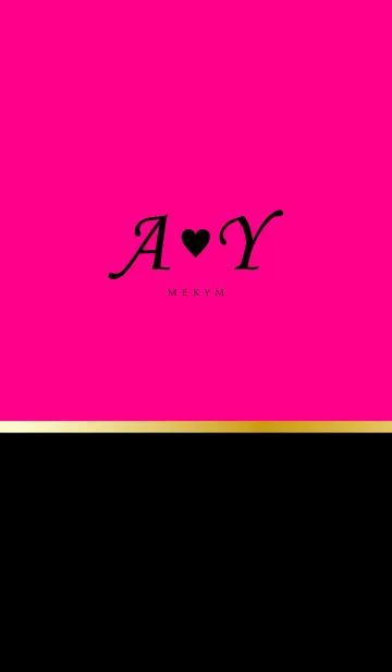 [LINE着せ替え] INITIAL -A＆Y- Pinkの画像1