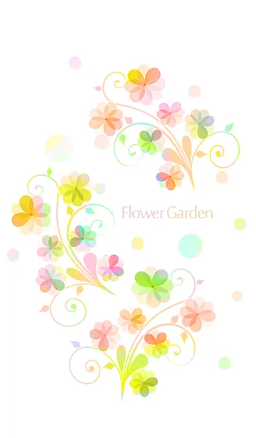 [LINE着せ替え] artwork_Flower garden10の画像1