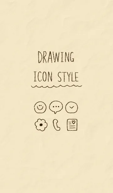 [LINE着せ替え] DRAWING ICON STYLEの画像1