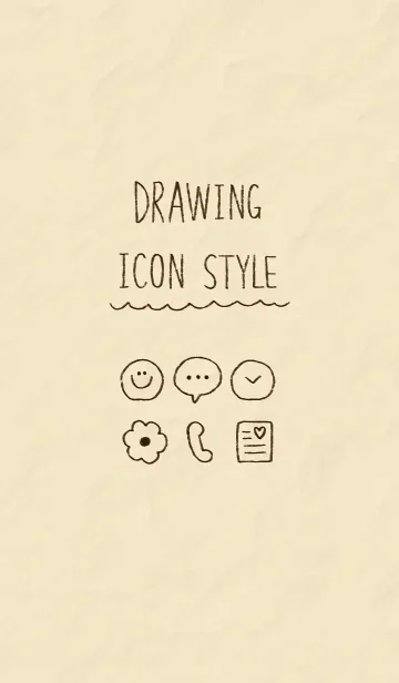 DRAWING ICON STYLEの着せ替えメイン画像