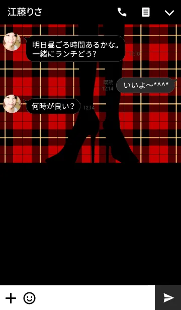 [LINE着せ替え] MY STYLE（タータンチェック）の画像3