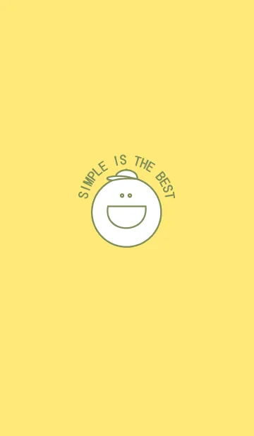 [LINE着せ替え] Simple is the Best 31 (yellow smiley)の画像1