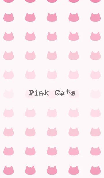 [LINE着せ替え] ピンク色の猫たちの画像1