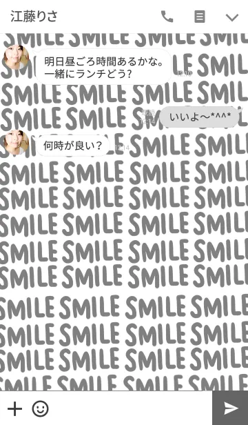 [LINE着せ替え] 文字×にこちゃんの画像3