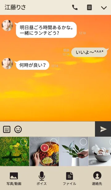 [LINE着せ替え] sky 14(夕暮れ2)の画像4