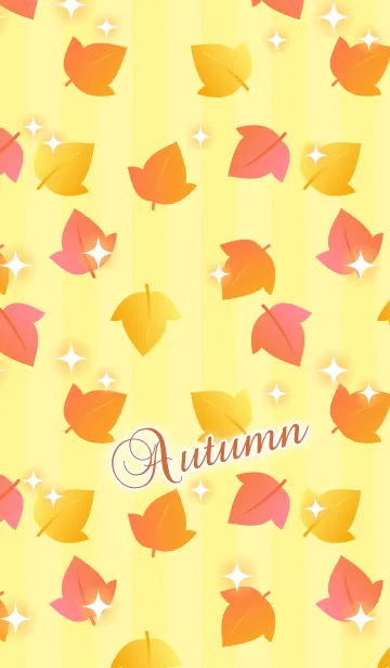 [LINE着せ替え] かわいい秋の落ち葉2の画像1