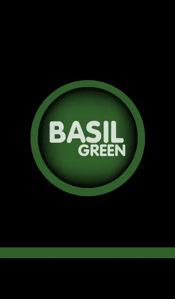 [LINE着せ替え] Basil Green in Black Theme(jp)の画像1