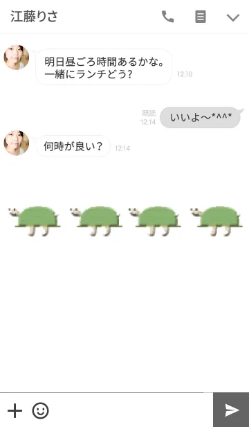 [LINE着せ替え] 小さな亀の兄弟の画像3