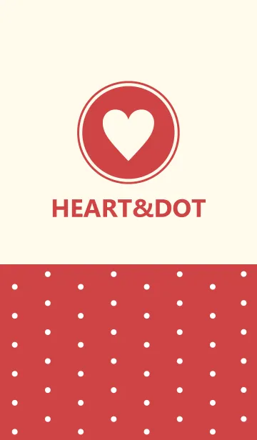 [LINE着せ替え] HEART＆DOT -RED-の画像1