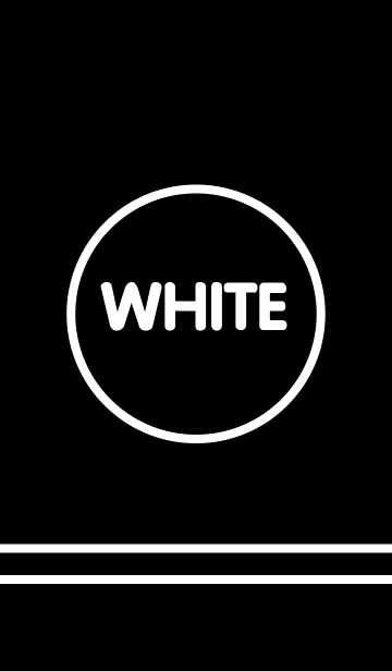 [LINE着せ替え] - White ＆ Black -(jp)の画像1