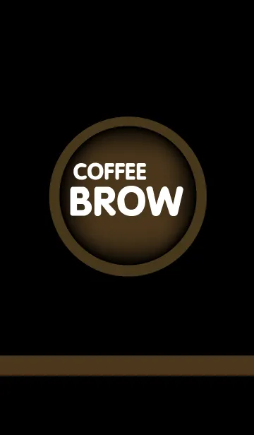 [LINE着せ替え] Coffee Brown in Black(jp)の画像1
