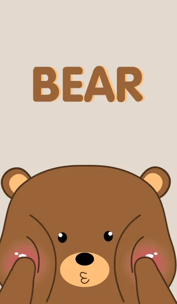 [LINE着せ替え] Simple Emotions Bear Theme(jp)の画像1