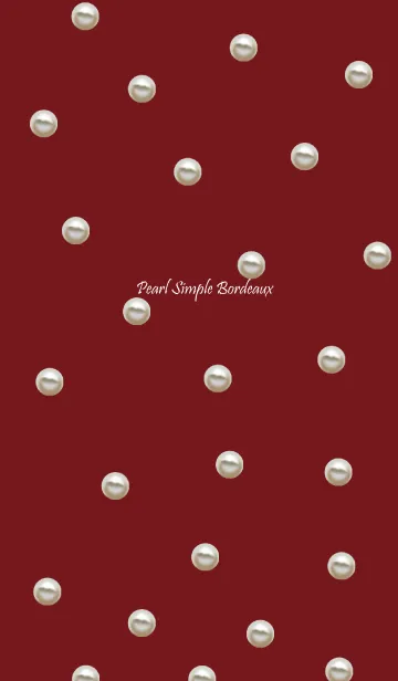 [LINE着せ替え] 真珠×ボルドーの画像1