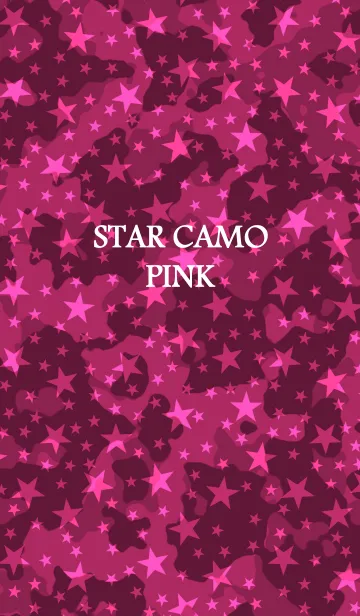 [LINE着せ替え] STAR CAMO [PINK]の画像1
