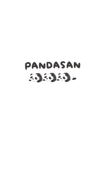 [LINE着せ替え] シンプル パンダさんの画像1