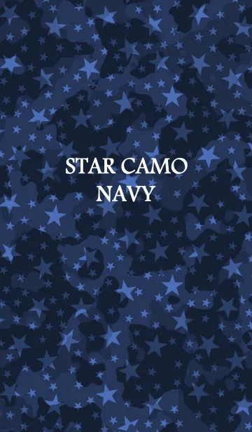 [LINE着せ替え] STAR CAMO [NAVY]の画像1