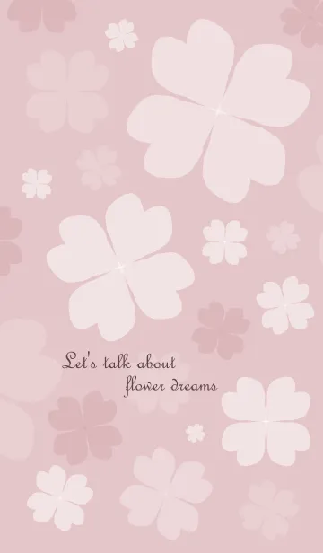[LINE着せ替え] Let's talk about flower dreamsの画像1