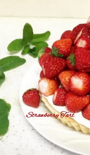 [LINE着せ替え] Happy strawberry tart.の画像1