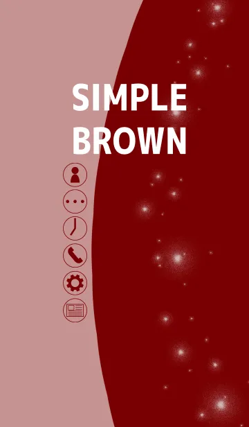 [LINE着せ替え] Simple brown thema typeA(For Japan)の画像1
