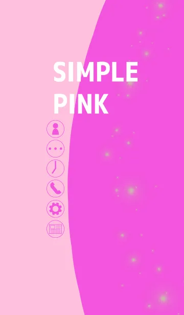 [LINE着せ替え] Simple pink thema typeA(For Japan)の画像1