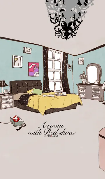 [LINE着せ替え] A room with red shoesの画像1