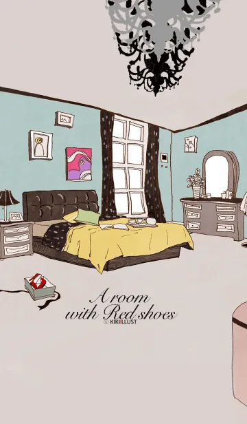 A room with red shoesの着せ替えメイン画像
