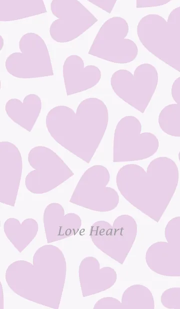 [LINE着せ替え] Love Heart -MILKY PURPLE-の画像1