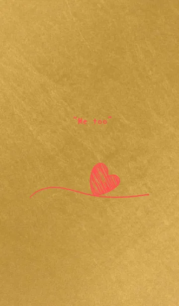 [LINE着せ替え] ペーパーハート【ペア・アカ】の画像1