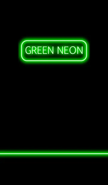 [LINE着せ替え] Green Neon ＆ Black(jp)の画像1
