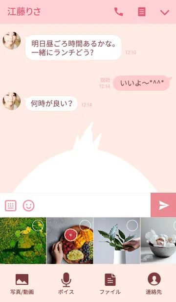 [LINE着せ替え] えいこ専用のかわいいとりの名前着せかえの画像4