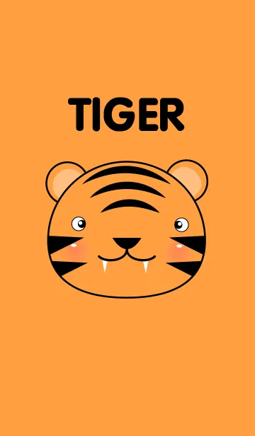 [LINE着せ替え] simple Cute Tiger theme (jp)の画像1