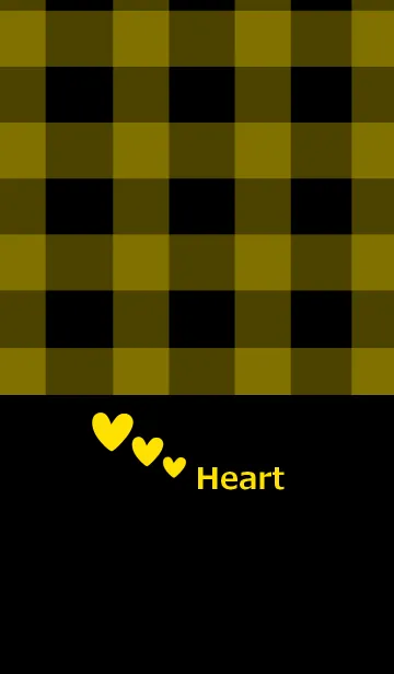 [LINE着せ替え] シンプルハートとチェック4の画像1