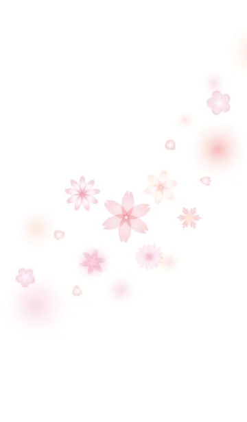 [LINE着せ替え] 優しいピンクの花の画像1