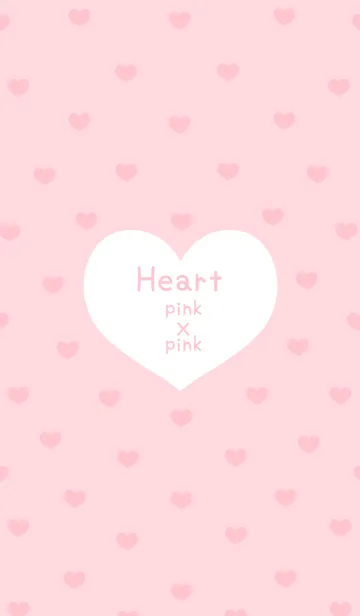 [LINE着せ替え] ♥ハート ピンク×ピンク♥の画像1