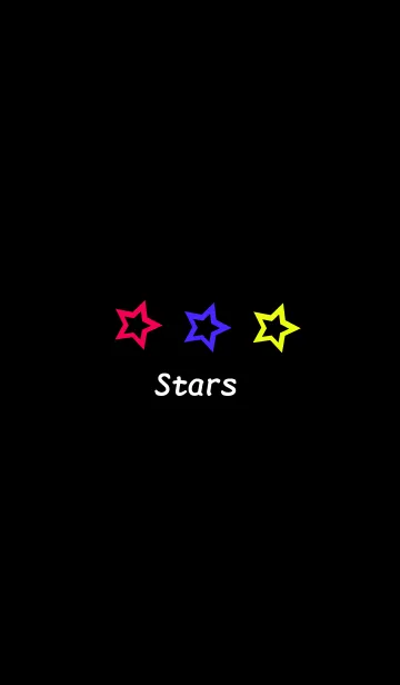 [LINE着せ替え] Three-color-Starsの画像1